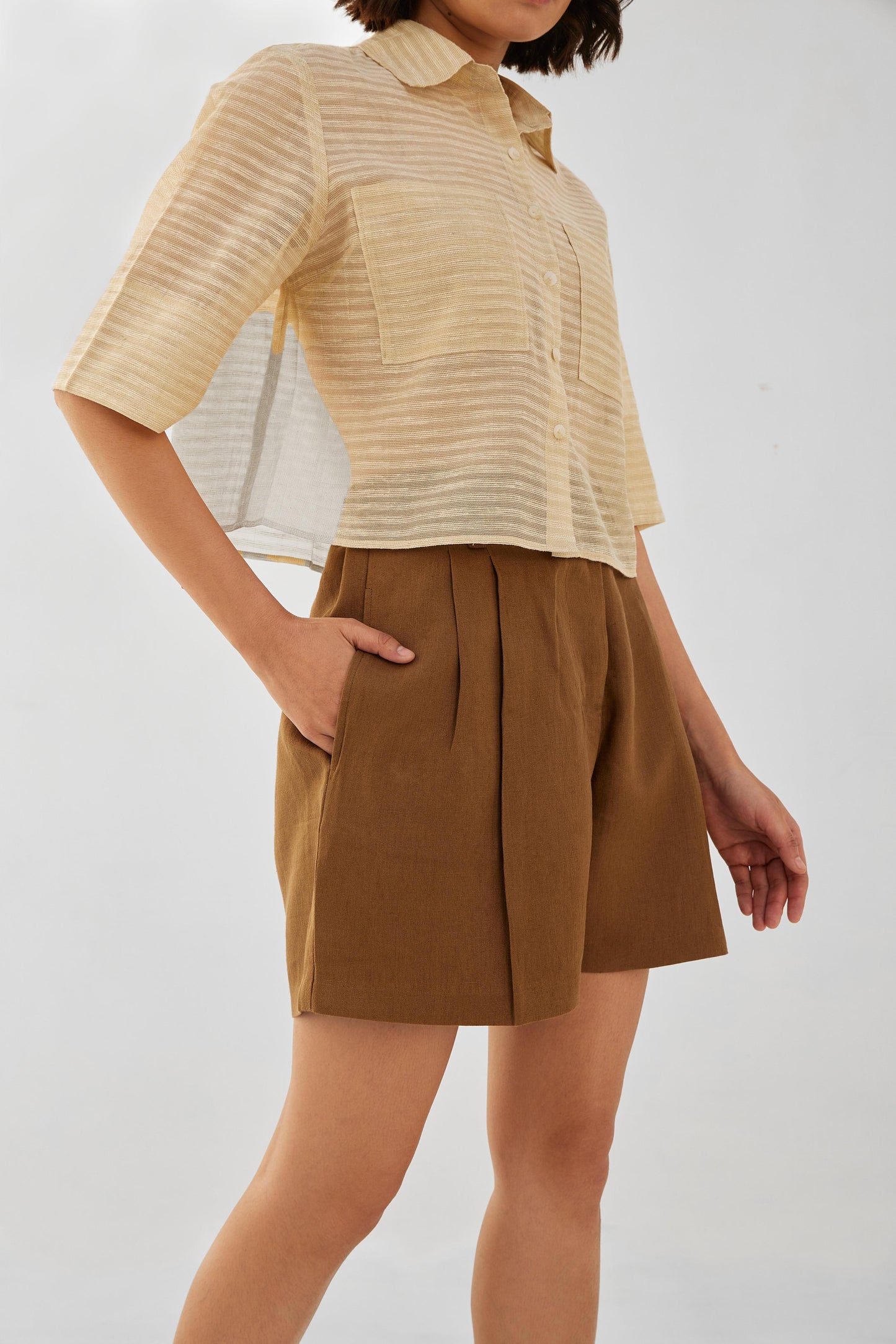 Desert Palm Linen Shorts