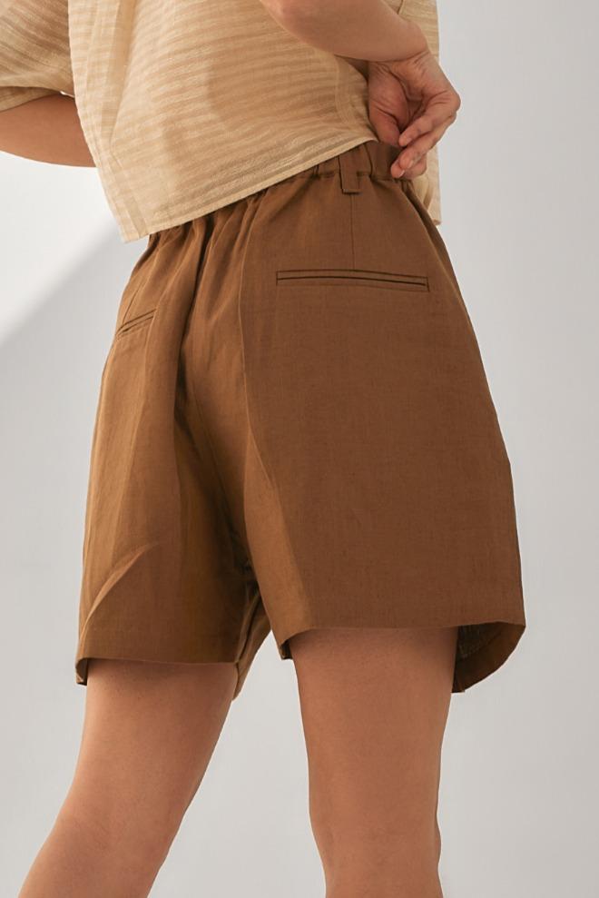 Desert Palm Linen Shorts
