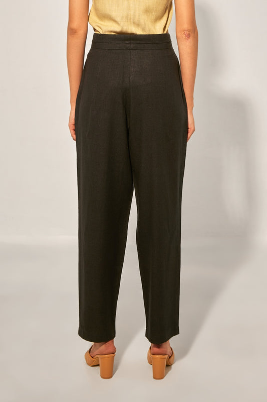 Black Khadi Pant