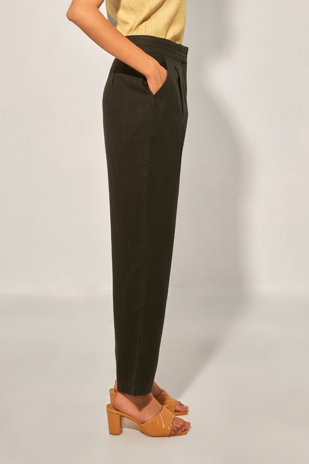 Black Khadi Pant