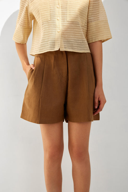 Desert Palm Linen Shorts