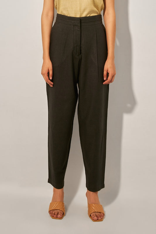 Black Khadi Pant